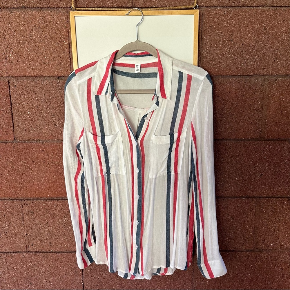 BP striped button down shirt